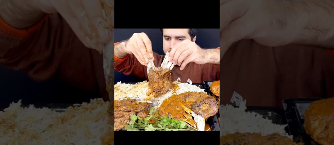ASMR EATING SPICY 🔥🥵 MUTTON CURRY #mukbang #eatingvideos #ytshorts #mukbanghorfun #youtubeshorts