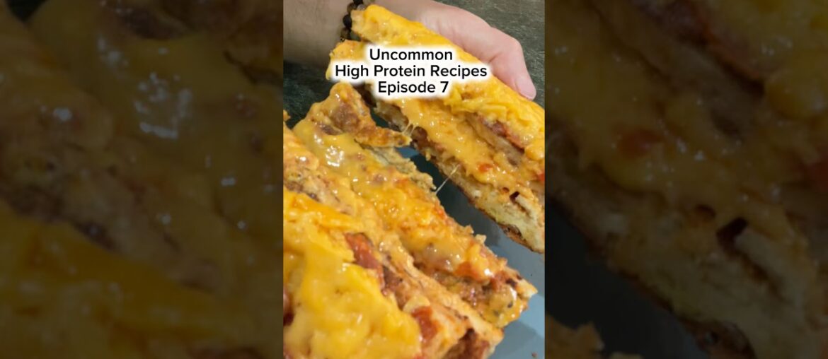 Uncommon High Protein Recipes Episode 7 Pizza French toast with 76g protein. Uncommon High Protein Recipes Episode 7 Pizza French toast with 76g protein.