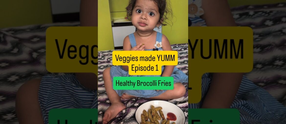 Crispy Broccoli Fries for Kids | No Deep Fry | Oven, Air Fryer & Kadai Recipe #trendingshorts
