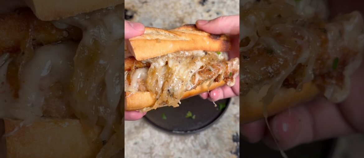 French Onion Chicken Melt #recipe #shorts #youtube #chicken