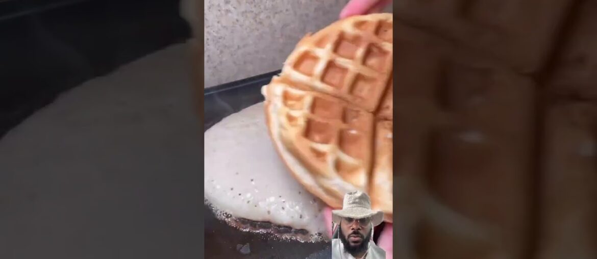 French Waffle Cake #food #reaction #foodreaction #reactions