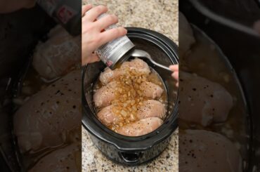 🍗🧅 Slow Cooker French Onion Chicken (3-Ingredient Comfort Dinner) #chickenrecipes #easyrecipes