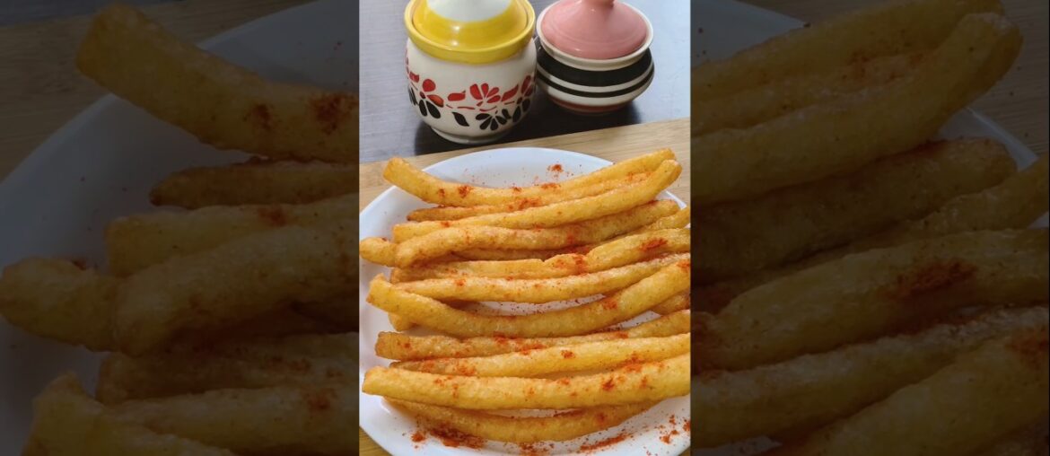 Crispy Long Fries 🍟😋| Quick & Easy Recipe #shorts #food #recipe #viralvideo