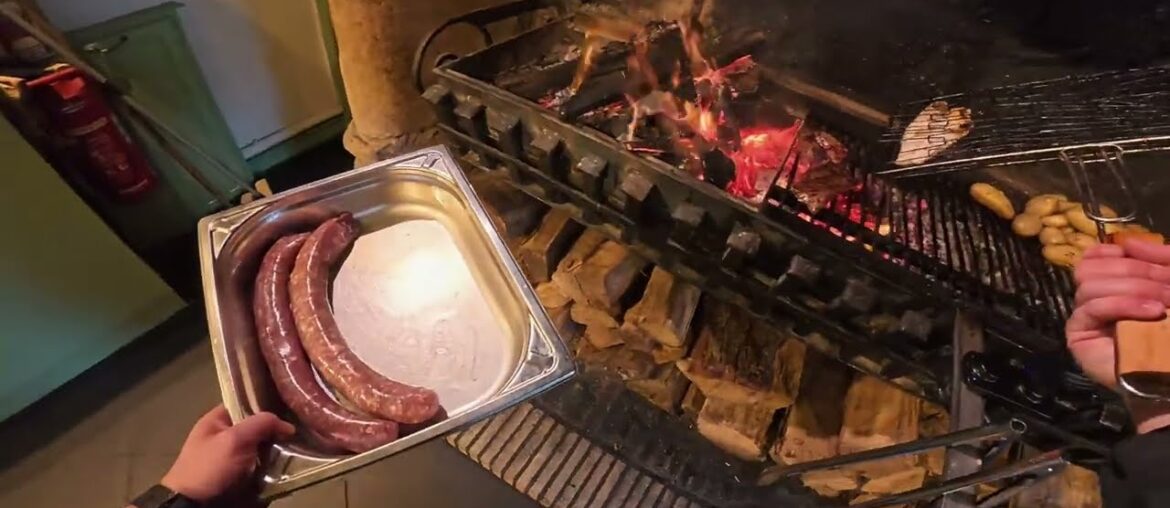 POV: Cooking Steak Over Wood Fire in a Small French Restaurant 🇫🇷🔥