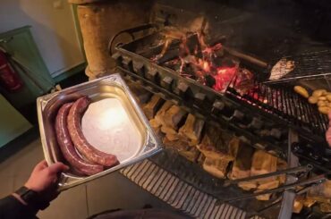 POV: Cooking Steak Over Wood Fire in a Small French Restaurant 🇫🇷🔥