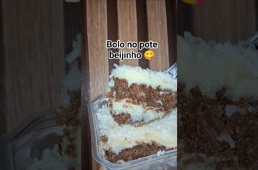 bolo no  pote #bolonopote #beijinho #donadecasablogueira #gourmet curte pra ajudar galera 🙏😘