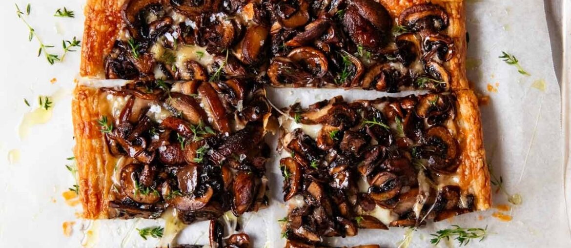 A Simple French Mushroom Tart