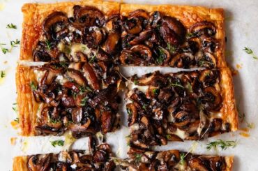 A Simple French Mushroom Tart