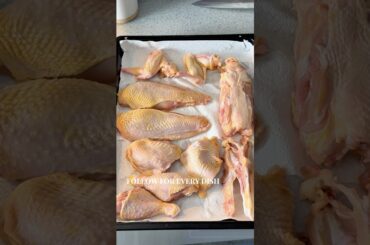 Watch me break down whole chicken into 8 separate fine dining dishes zero waste, all made at home.