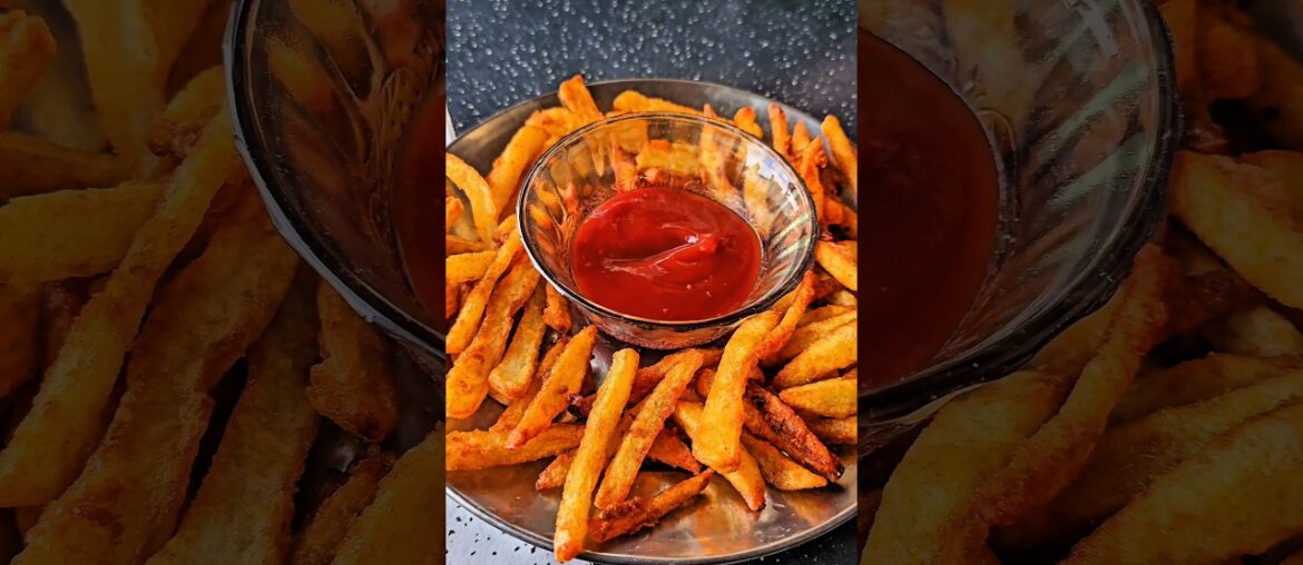 Garlic Spicy French Fries ☺️☺️ #food #rajasthani #cooking #streetfood #reels #recipe #gaon #shorts
