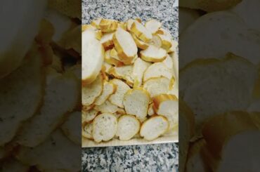 french bread# slice long  brench bread# short video