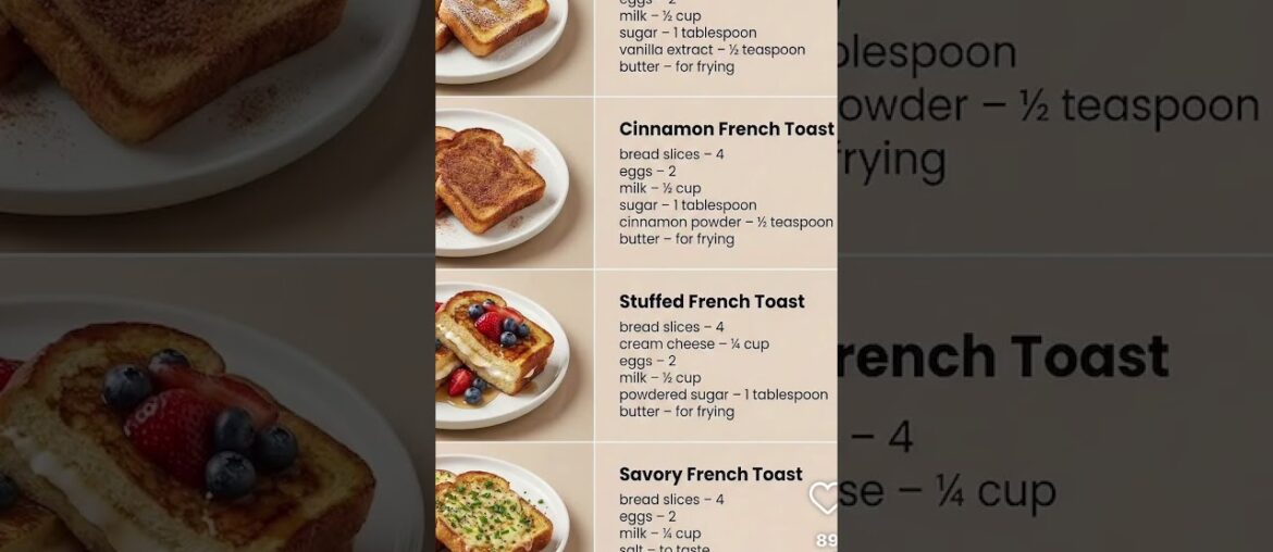 French toast recipes❤️