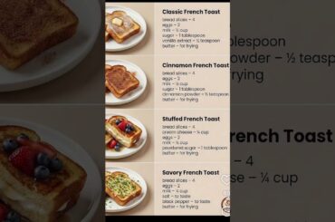 French toast recipes❤️