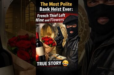 The Most Polite Bank Heist Ever French Thief Left Wine and Flowers