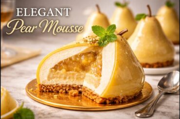 Elegant Pear Mousse – Stunning French Dessert!
