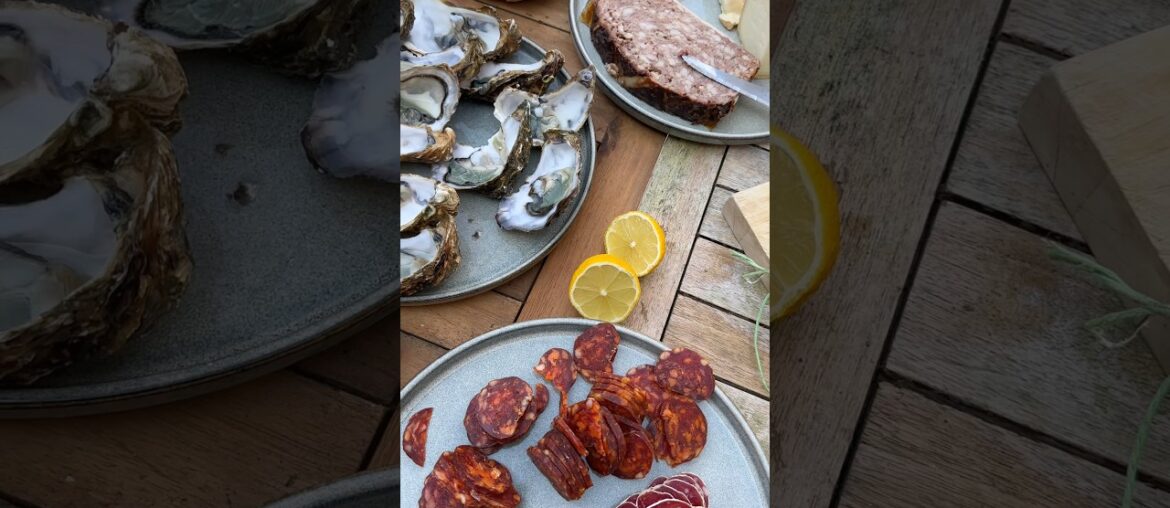 French Chef Apero 🍷 Oysters, Sausages & Cheese 😋 Quick Recipes!