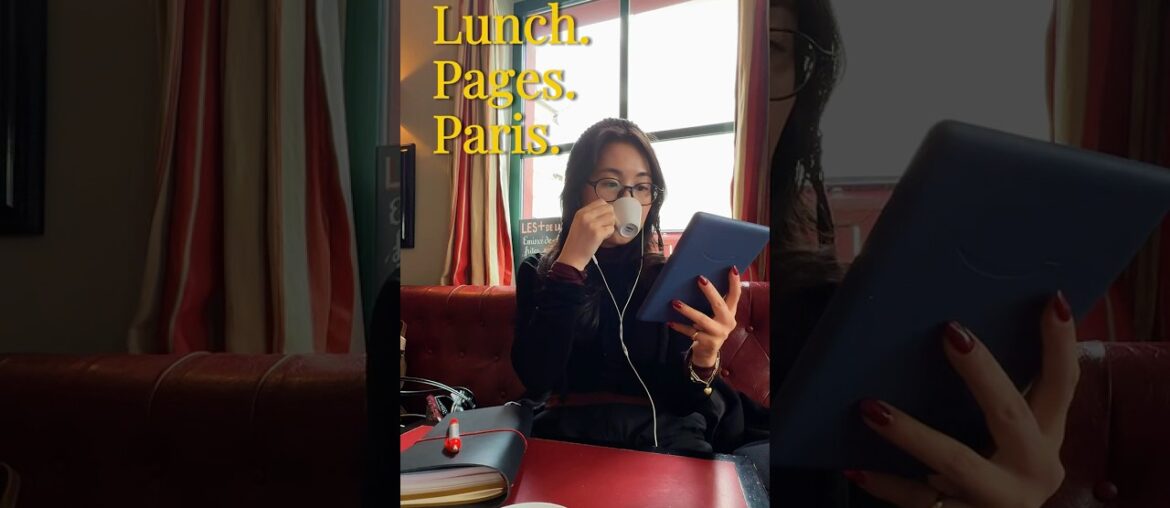 Estie in Paris, one french café at a time #wheninparis #dayinthelife #reading #journaling #cafeday