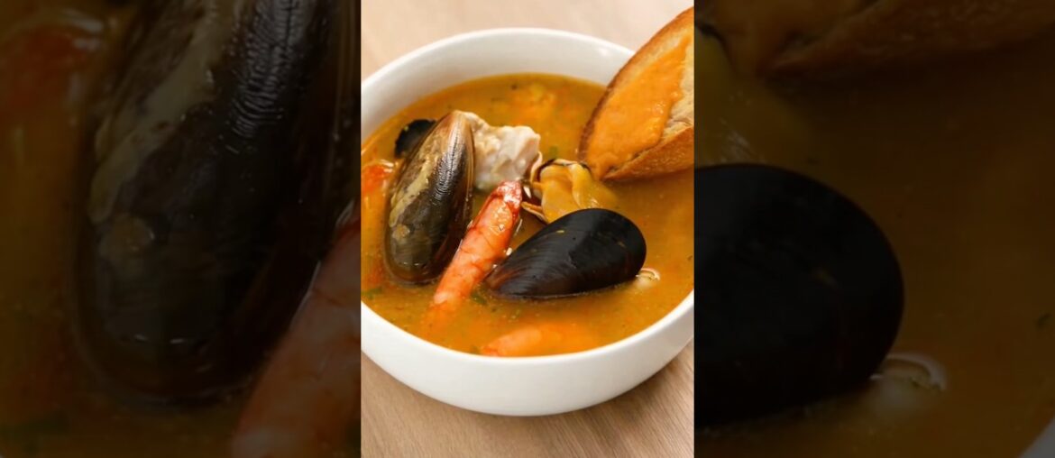 🐟 🔥 FRENCH BOUILLABAISSE #aieats123 #food #foodreels #howtomake #fromscratch #aieats