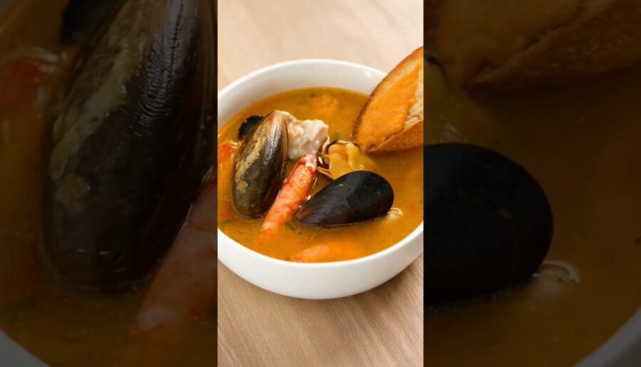 🐟 🔥 FRENCH BOUILLABAISSE #aieats123 #food #foodreels #howtomake #fromscratch #aieats