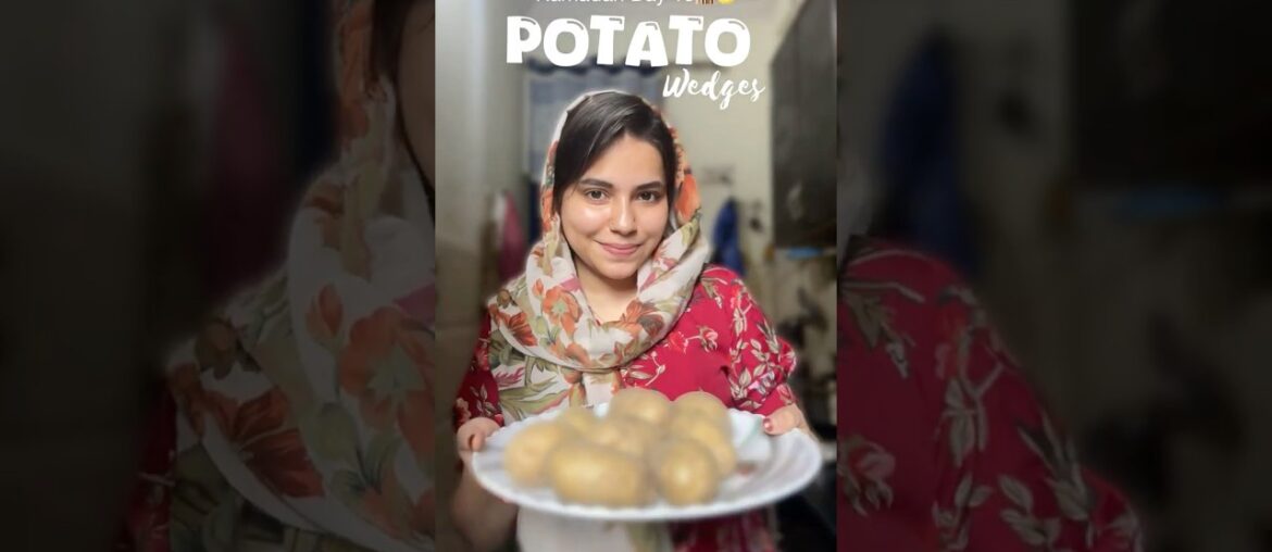 Ramadan Day 19🕌✨| Ramadan Snacks Recipes | Potato Wedges 🥔 #ramadanvlog #ramadanspecial #minivlog