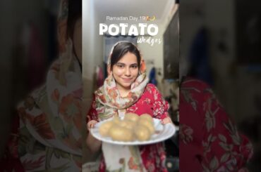 Ramadan Day 19🕌✨| Ramadan Snacks Recipes | Potato Wedges 🥔 #ramadanvlog #ramadanspecial #minivlog