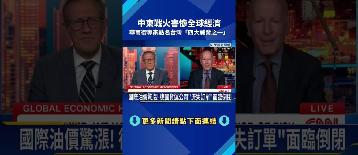 中東戰火害慘全球經濟！ 專家點名台灣「四大威脅之一」－民視新聞