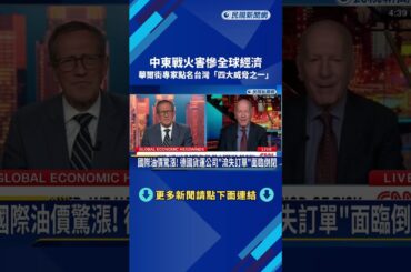 中東戰火害慘全球經濟！ 專家點名台灣「四大威脅之一」－民視新聞