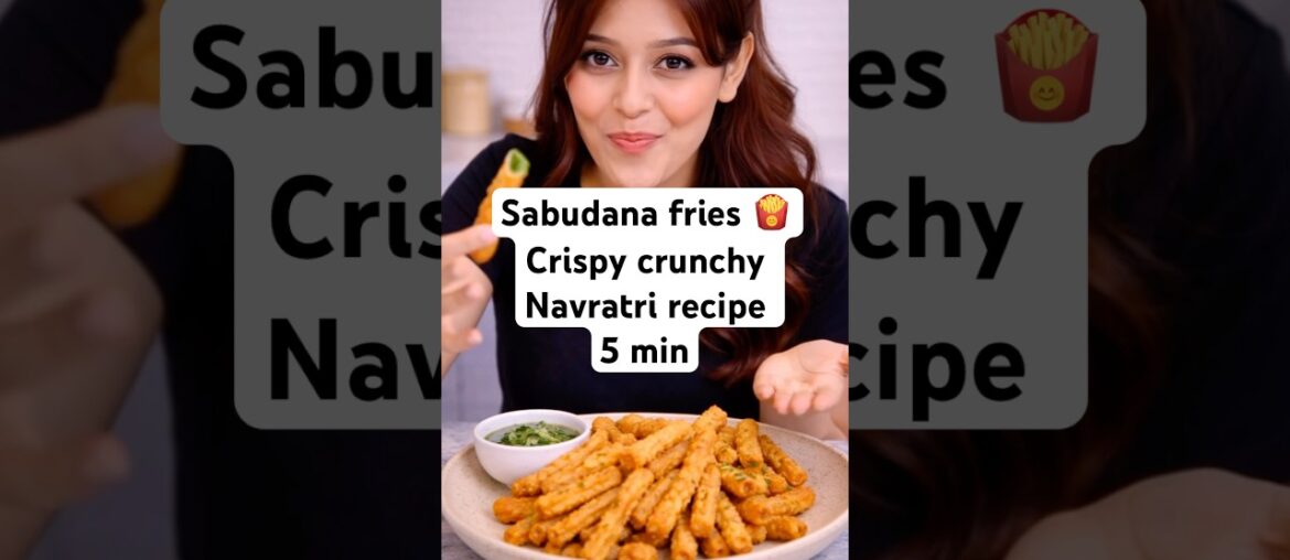 Vrat Special Sabudana Fries 🤤 Crispy 5 minute  recipe#shorts #youtubeshorts#short#viral #trending