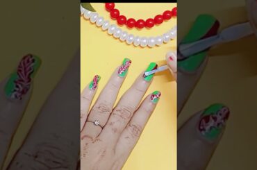 💅💚Cute Nail Art Designs for Beginners ❤️#nails #nailart #beauty #satisfying #ytshortsviral #trend