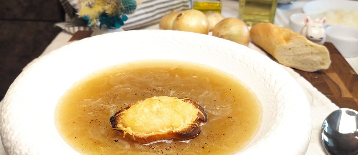 [Real Time] Classic French Onion Soup | Deeply Caramelized | ASMR