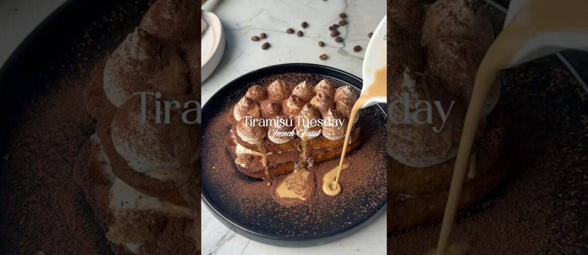 Tiramisu French Toast Rezept🤎☕️ #tiramisu #frenchtoast #recipe #backen #rezept