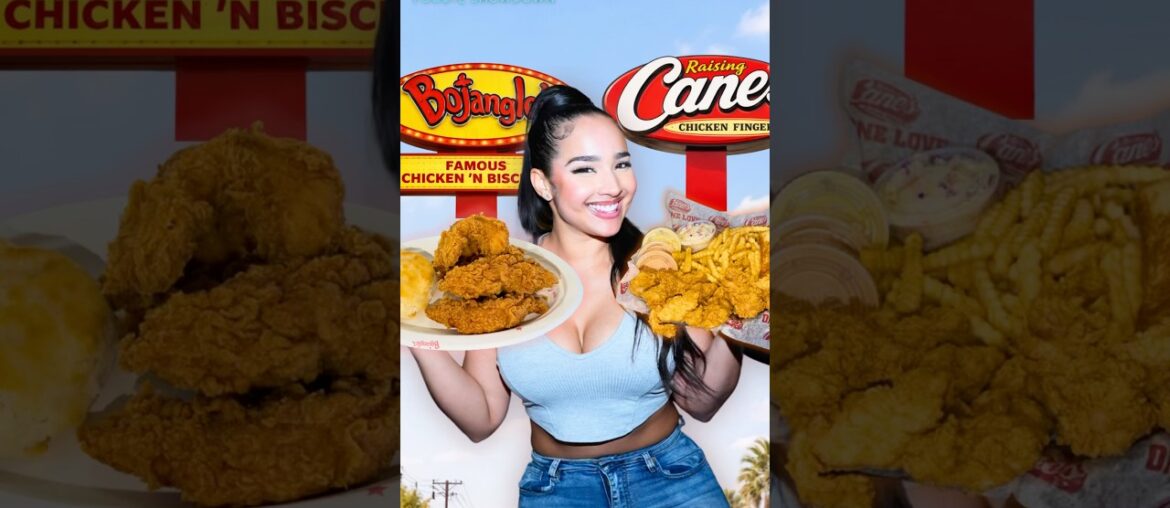 Cane’s vs Bojangles! Who makes the best chicken tenders‼️#foodie #shorts #friedchicken