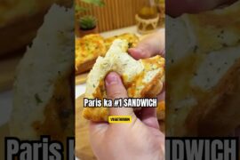 5 Minute French Lunch Recipe | Vegetarian Croque Monsieur | Indian in Paris 🇫🇷 #fitfoodie