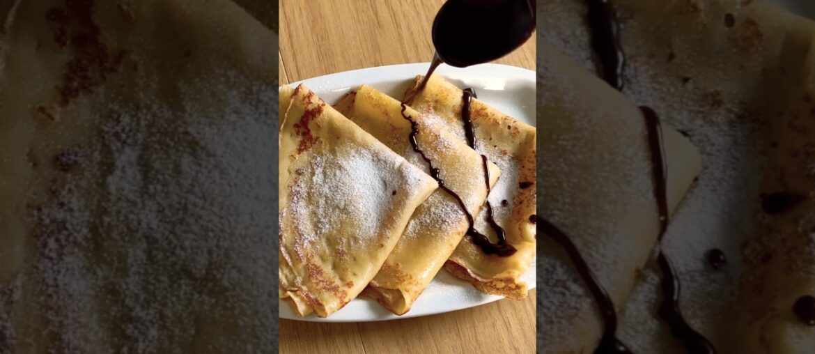Perfect French Crêpes 🥞 | Easy Recipe | Crêpes Françaises Maison 🇫🇷 #shortvideo #minivlog