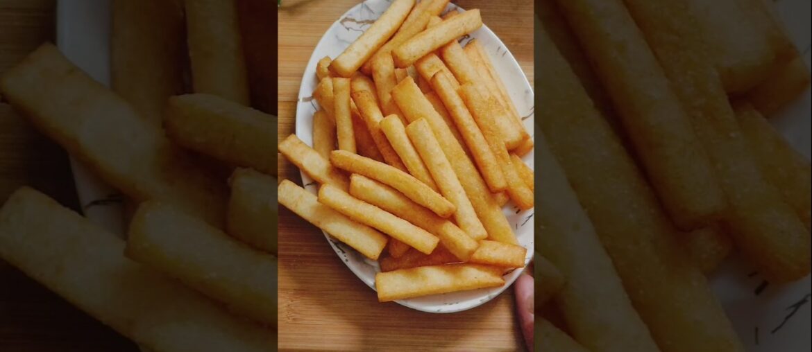 No potato 🥔 easy & crispy french fries recipe #ytshorts #nashta #snacks