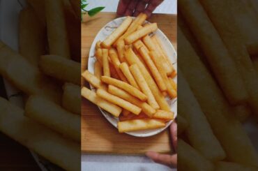No potato 🥔 easy & crispy french fries recipe #ytshorts #nashta #snacks