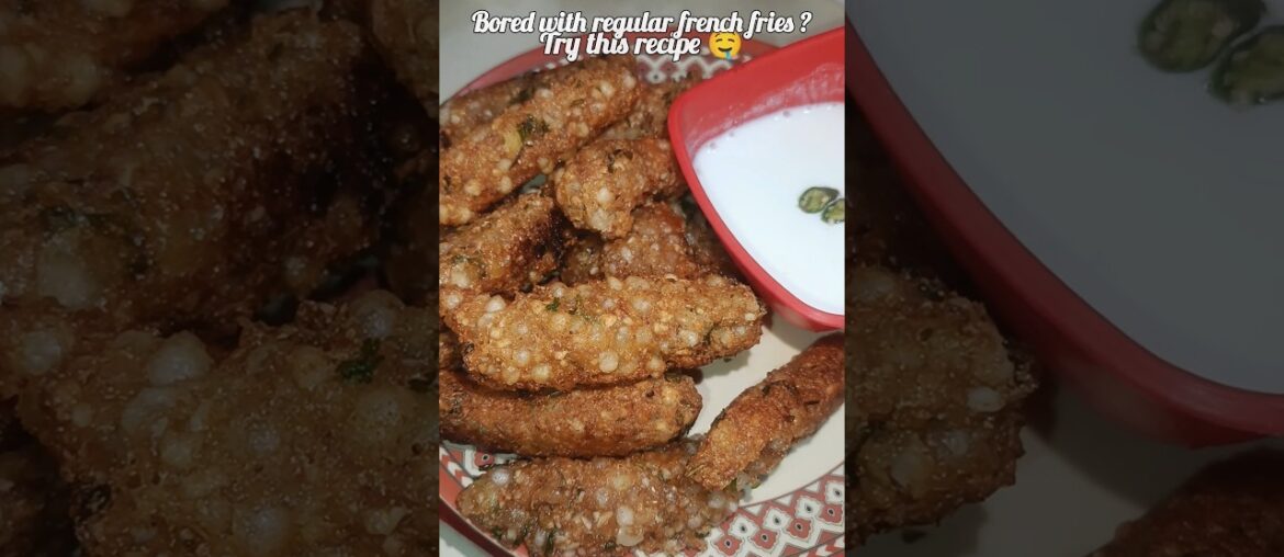 Sabudana French Fries #viral #trending #viralrecipe #eveningsnacks #recipe #snacks #ytshorts #shorts