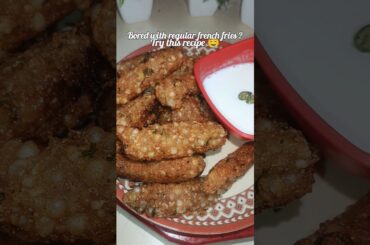 Sabudana French Fries #viral #trending #viralrecipe #eveningsnacks #recipe #snacks #ytshorts #shorts