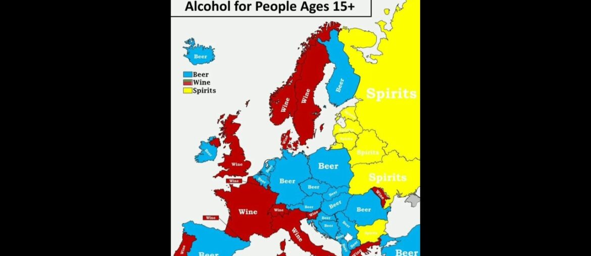 What Europeans Drink the Most 🍺🍷🥃