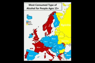 What Europeans Drink the Most 🍺🍷🥃