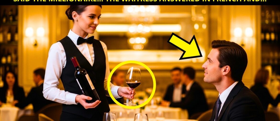 “YOU DON’T EVEN KNOW HOW TO PRONOUNCE THE NAME OF THE WINE”... BUT THE WAITRESS ANSWERED IN FRENCH..