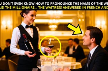 “YOU DON’T EVEN KNOW HOW TO PRONOUNCE THE NAME OF THE WINE”... BUT THE WAITRESS ANSWERED IN FRENCH..