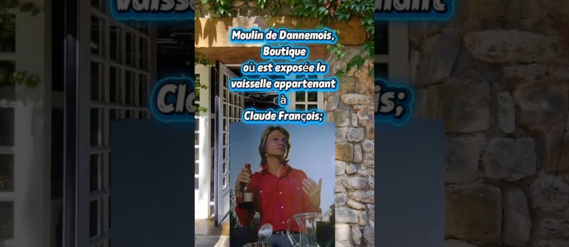 Le moulin de Claude François,  la boutique.