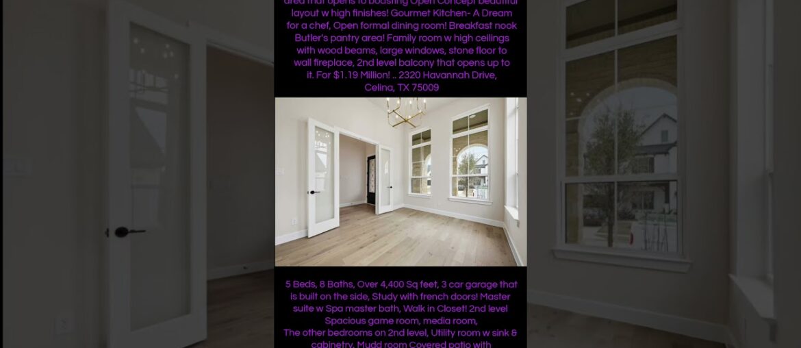 Exceptional Design Mini Mansion 2026 New Construction with High finishes, Wood beam, Gourmet Kitchen