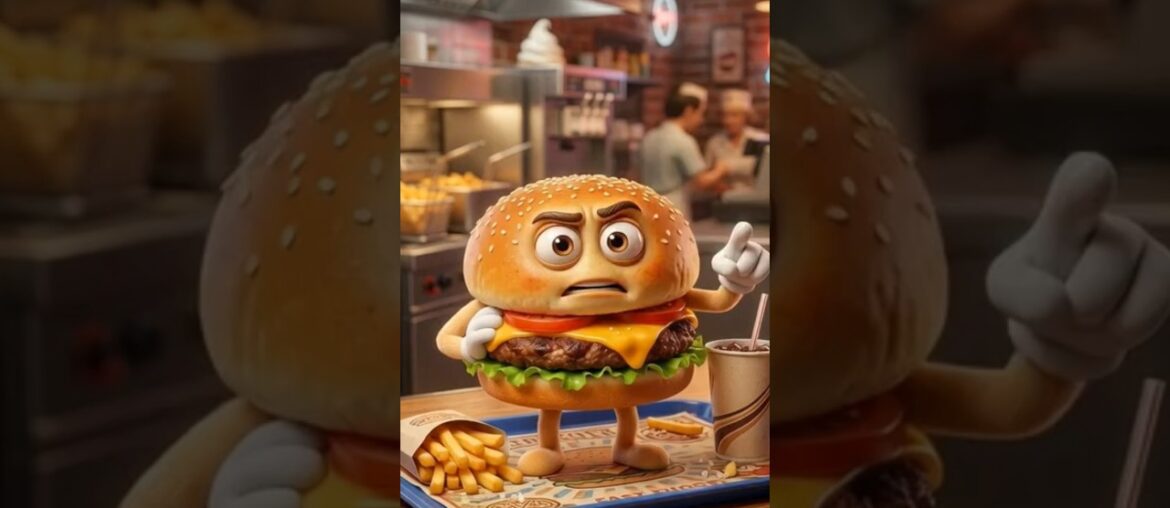 Fast Food Favorites – Pizza, Burger and French Fries