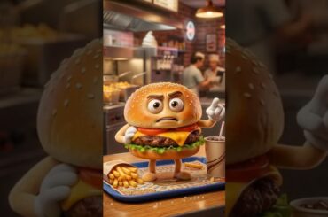 Fast Food Favorites – Pizza, Burger and French Fries