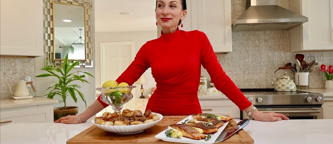 I Made Gourmet Dinner in Less Than 30 min | Scallops | Risotto | Salmon | @cookerking.official1291