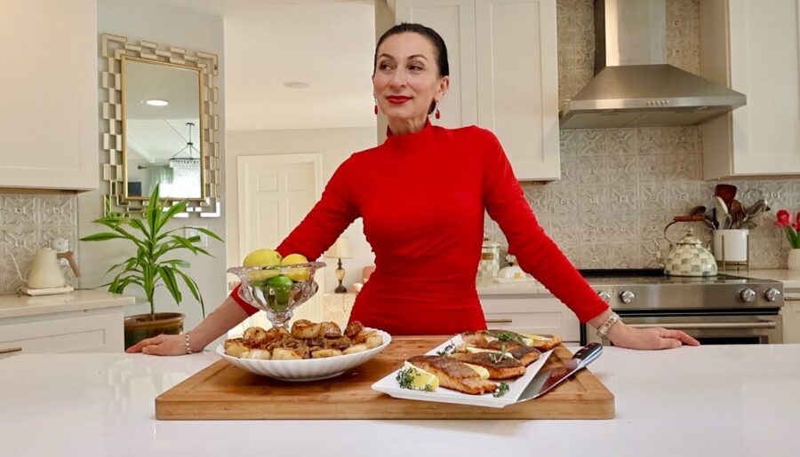 I Made Gourmet Dinner in Less Than 30 min | Scallops | Risotto | Salmon | @cookerking.official1291