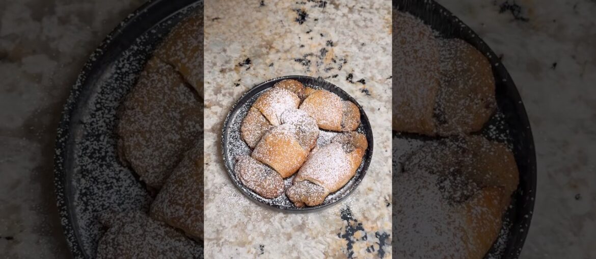 Chocolate Chip Cookie Croissant Rolls #cookies #chocolate #french #youtube #shorts #recipe