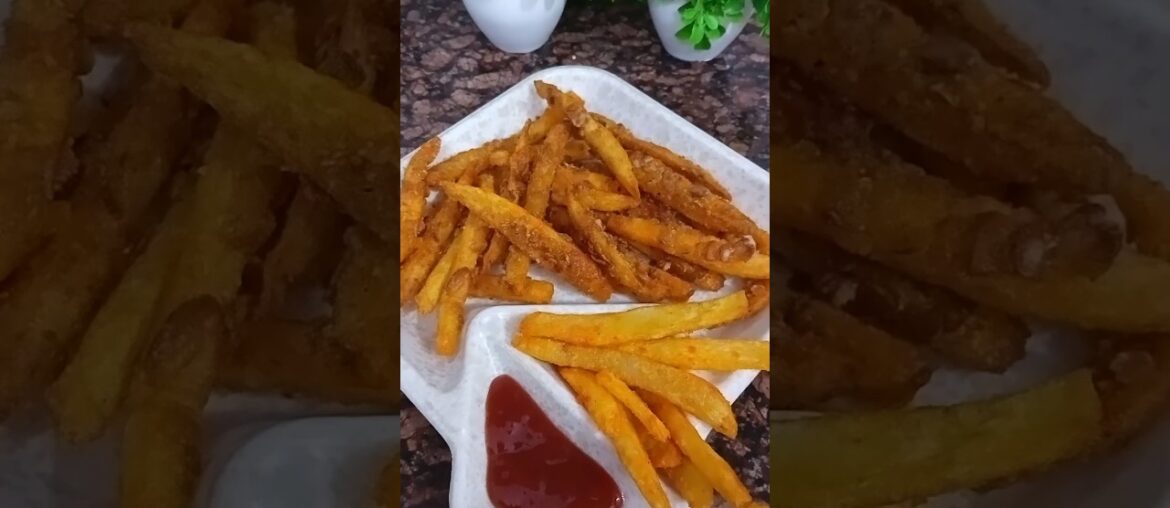 Kurkure french fries 🍟🤩 #recipe #shorts #trending #viral #snacks #frenchfries #crunchy #tasty #yummy